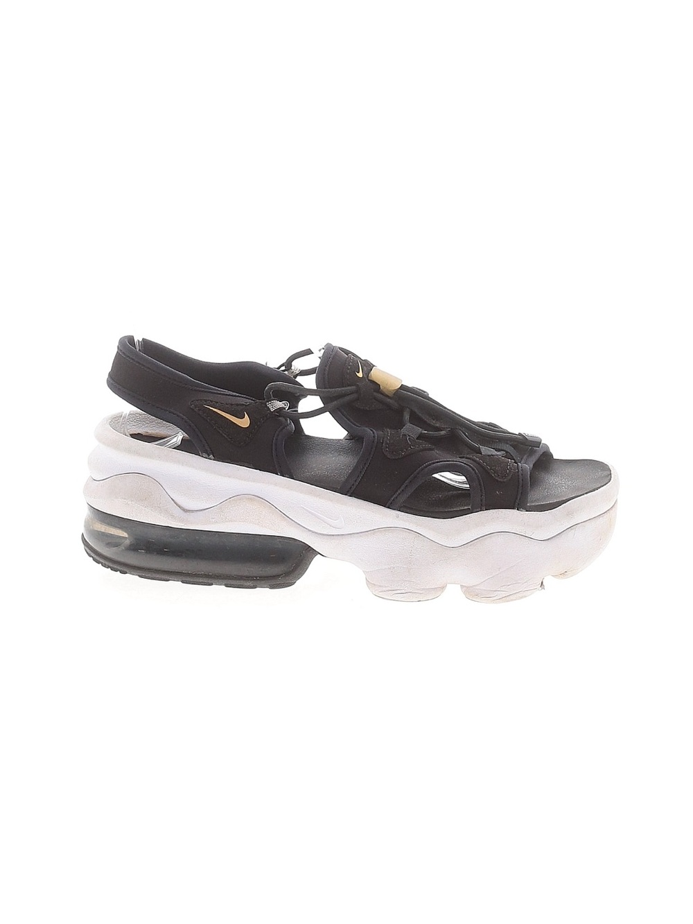 Nike Women's air max KoKo Black and Gold Platform Sandals